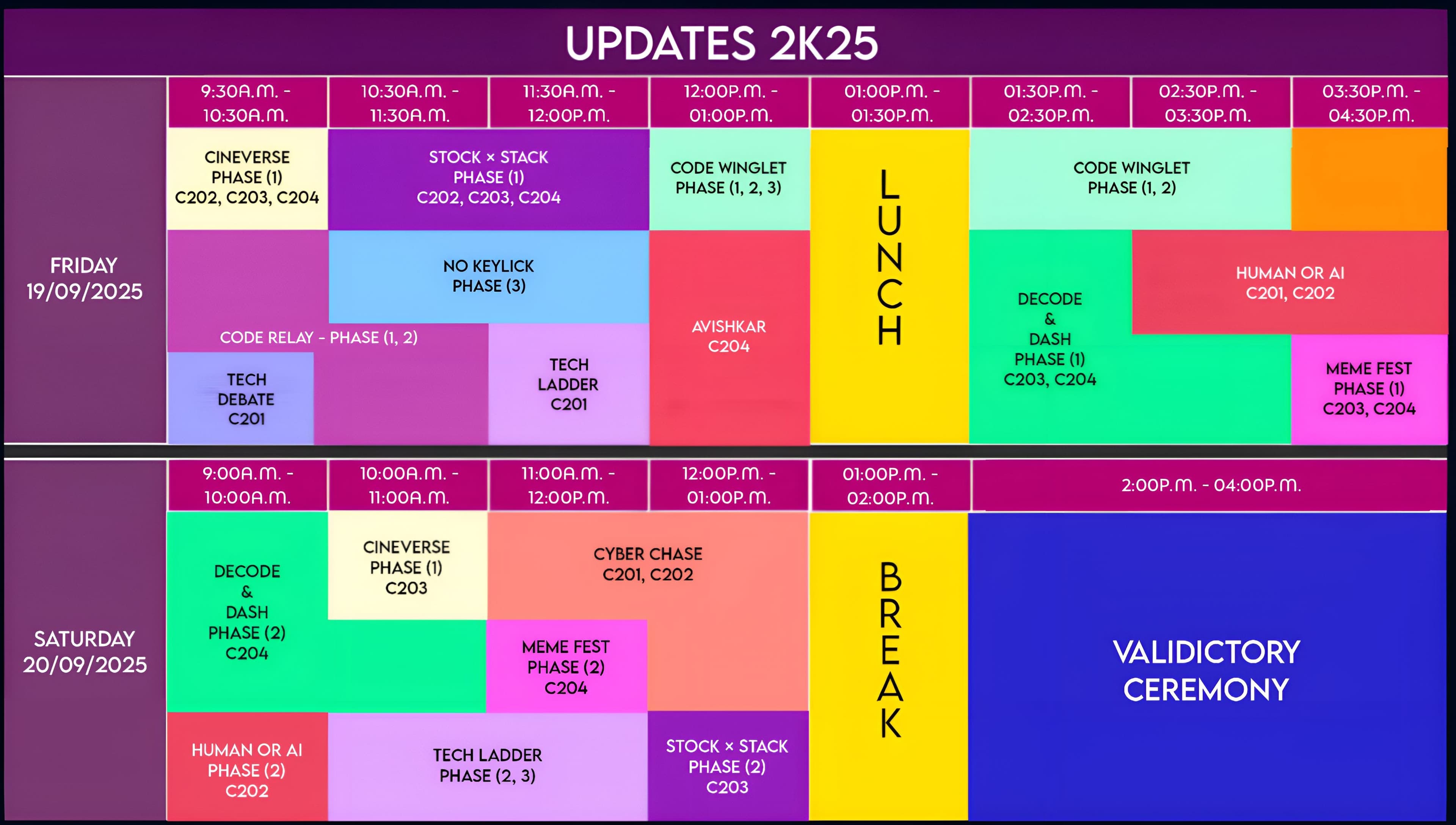 Event Schedule